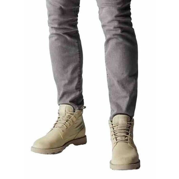 SOREL Caribou Mod Chukka Boots Mens Suede & Nylon Rain Boot Waterproof 8.5 Fungi - Picture 2 of 9